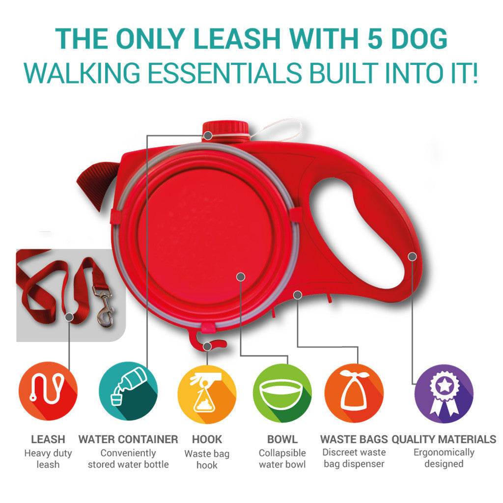 5 in 1 Dog Retractable Leash